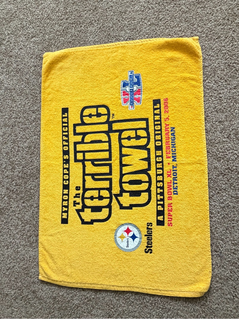 Yellow Terrible Towel - Official Design